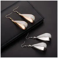 Matte Ear Studs and Water Drop Earrings