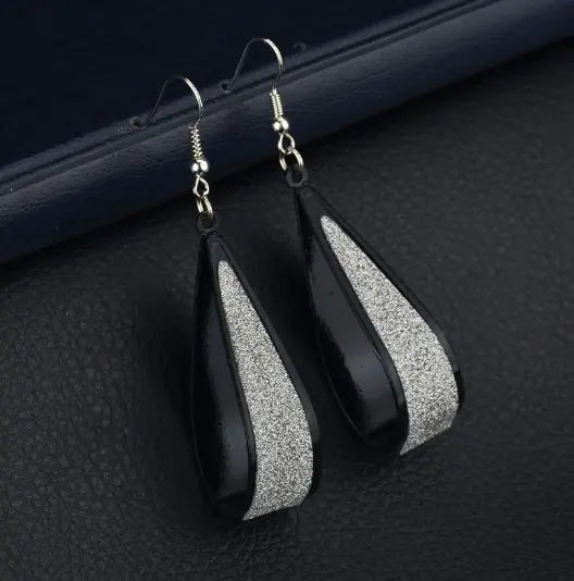 Matte Ear Studs and Water Drop Earrings