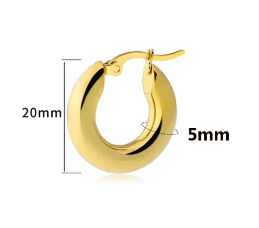 Glossy Golden Ear Buckle