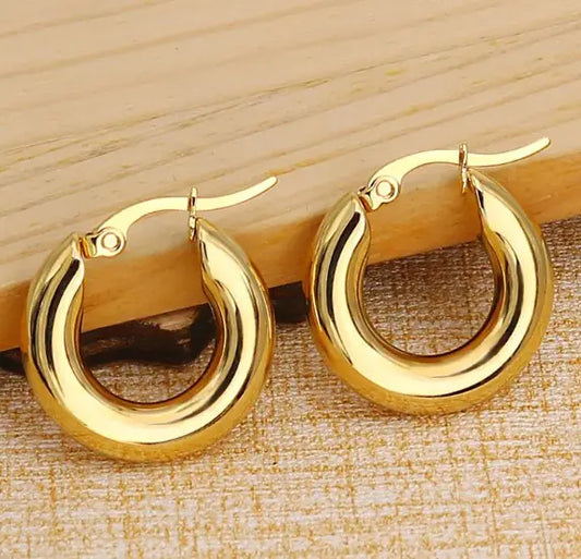 Glossy Golden Ear Buckle